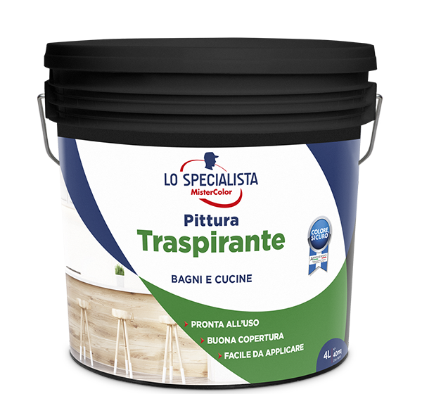 Pittura traspirante di Lo Specialista di MisterColor Pittura traspirante di Lo Specialista di MisterColor
