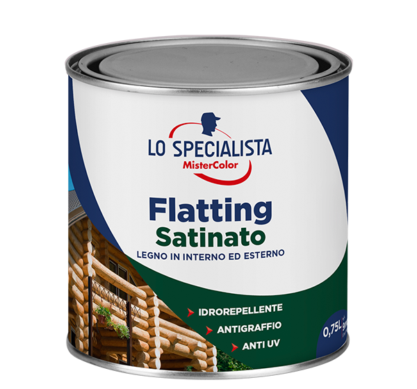 flatting satinato legno interno ed esterno