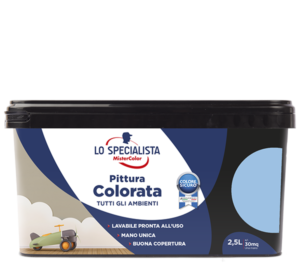 pittura colorata per interni celeste ortensia
