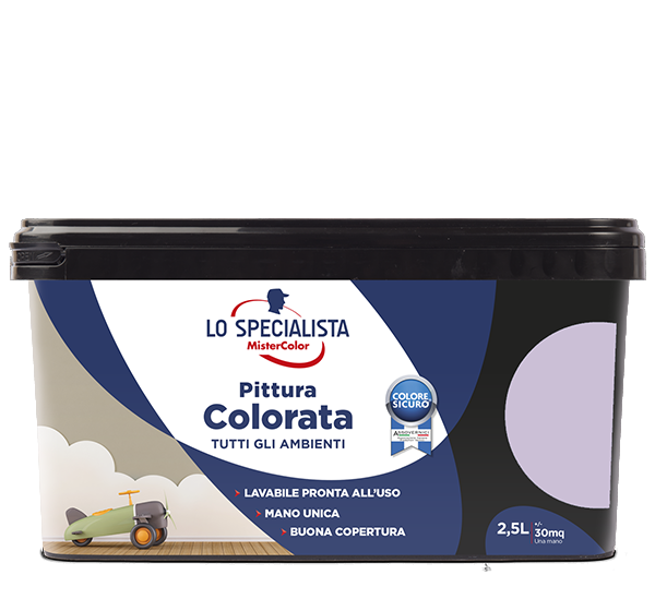 pittura colorata per interni viola lavanda