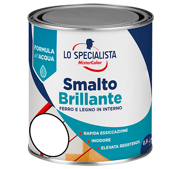 smalto brillante all acqua bianco