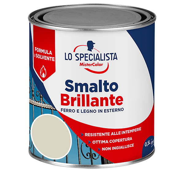 smalto brillante a solvente bianco ghiaccio