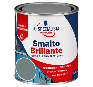 smalto brillante a solvente grigio perla