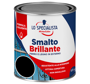 smalto brillante a solvente nero