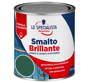 smalto brillante a solvente verde scuro