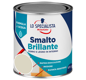 smalto brillante all acqua bianco ghiaccio