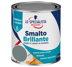 smalto brillante all'acqua grigio perla