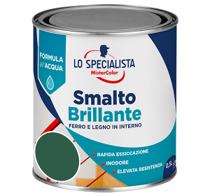 smalto brillante all'acqua verde scuro