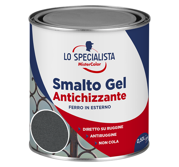 smalto gel antichizzante nero grafite