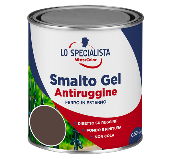 smalto gel antiruggine marrone