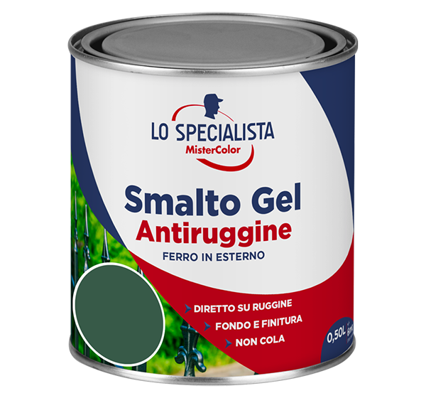 smalto gel antiruggine verde