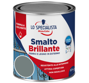 smalto brillante a solvente grigio perla