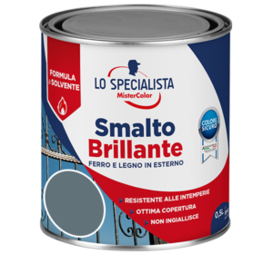 smalto brillante a solvente grigio scuro