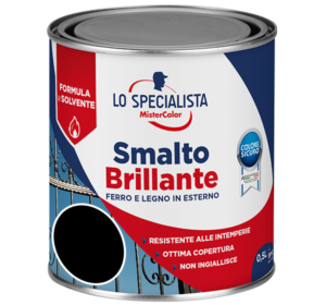 smalto brillante a solvente nero