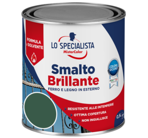 smalto brillante a solvente verde scuro