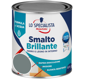 smalto brillante all'acqua grigio perla