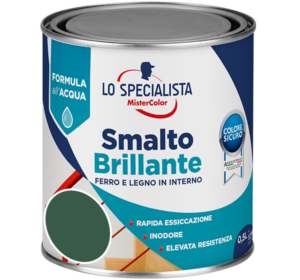 smalto brillante all'acqua verde scuro