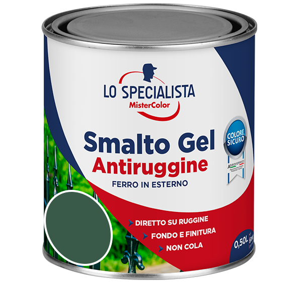 smalto gel antiruggine verde