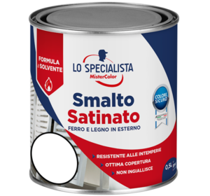 smalto satinato a solvente bianco