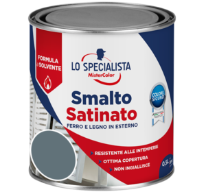 smalto satinato a solvente grigio scuro