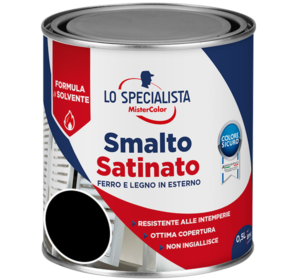 smalto satinato a solvente nero
