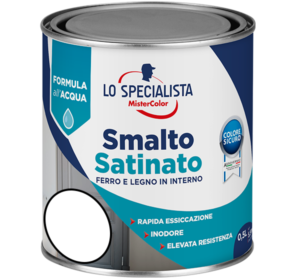 smalto satinato all'acqua bianco