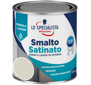 smalto satinato all'acqua bianco ghiaccio