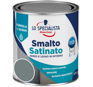 smalto satinato all'acqua grigio perla