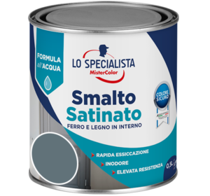 smalto satinato all'acqua grigio scuro