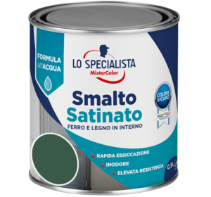 smalto satinato all'acqua verde scuro