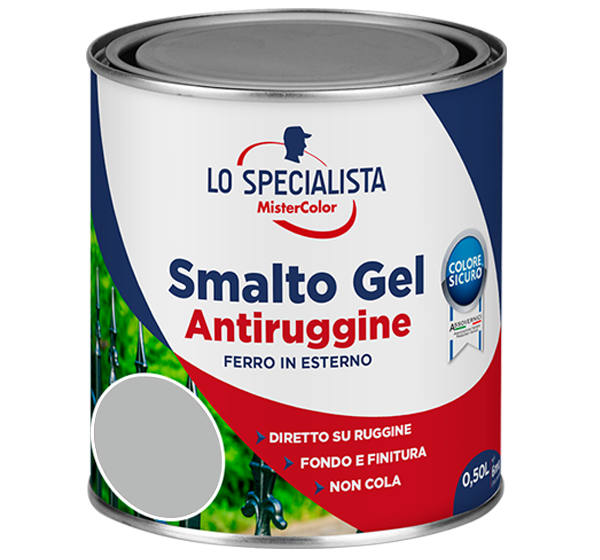 smalto gel antiruggine grigio